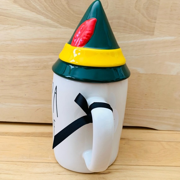 Rae Dunn PAPA ELF with hat topper mug - Picture 5 of 12